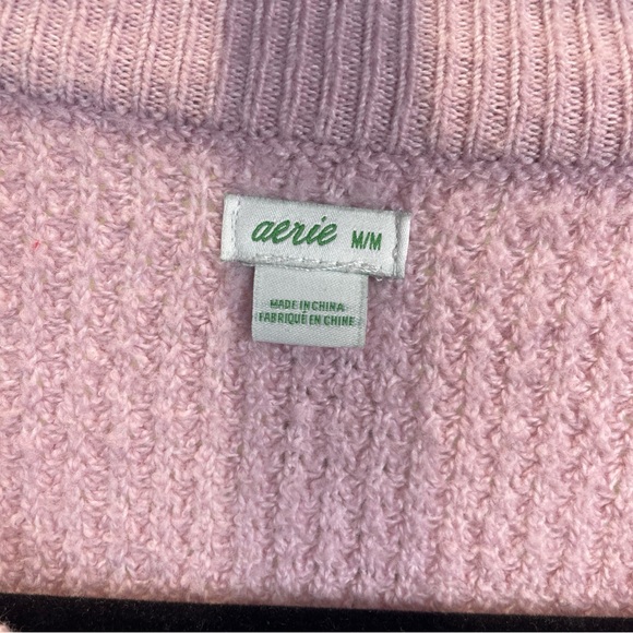 Aerie Soft Lilac Crew Neck Sweater - Picture 4 of 10